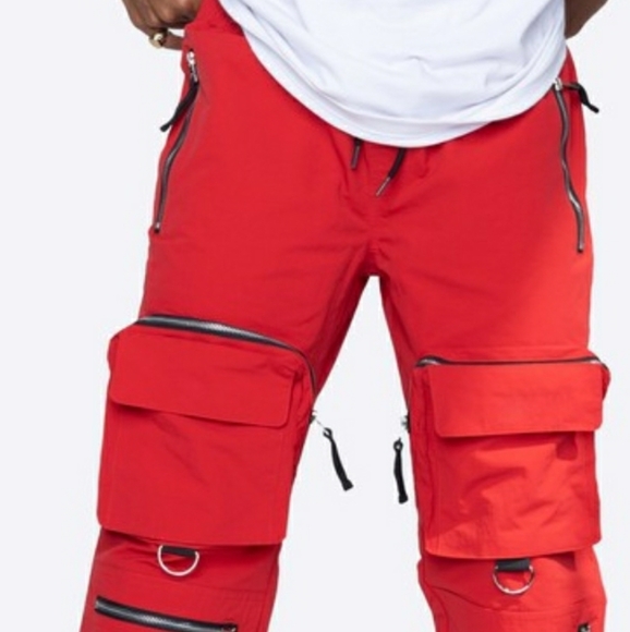 Red C4 Cargo Pants - Picture 4 of 4